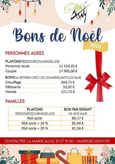 Bons de Noël 2023