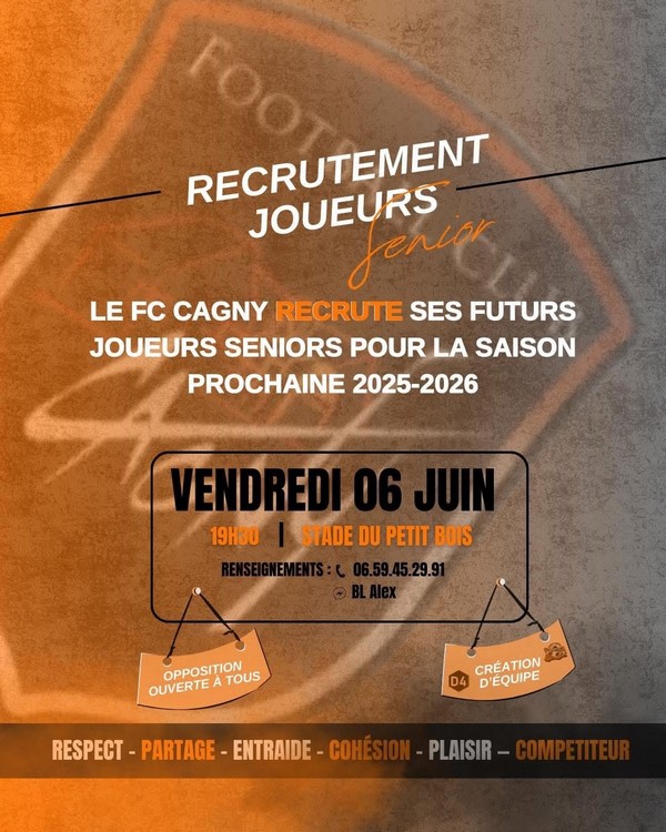 Recrutement foot