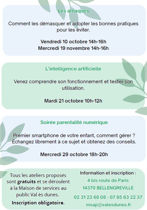 Ateliers numérique