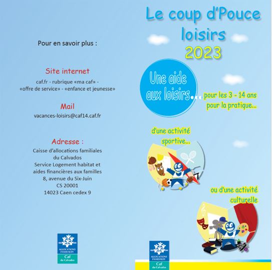 Coup de pouce loisirs