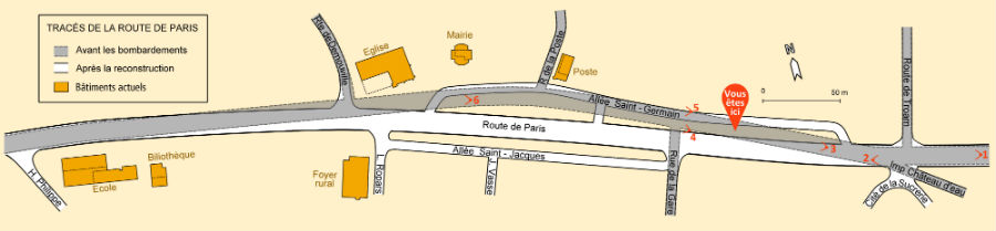 Modification tracé route de Paris