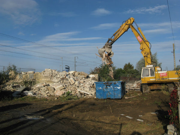 Démolition de la gare