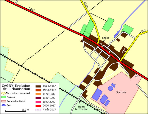 Evolution de l'urbanisation 1945 1960