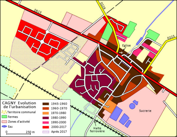 Evolution urbanisation 2000 2018