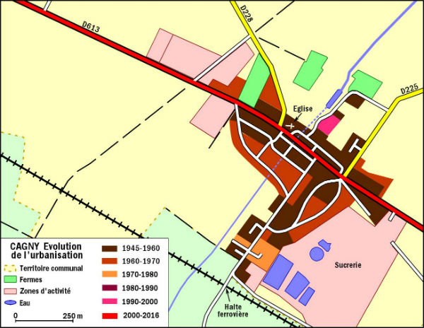 Evolution de l'urbanisation 1970 1980