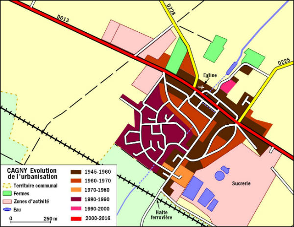 Evolution de l'urbanisation 1980 1990