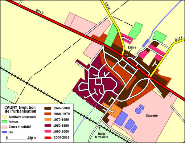 Evolution de l'urbanisation 1990 2000