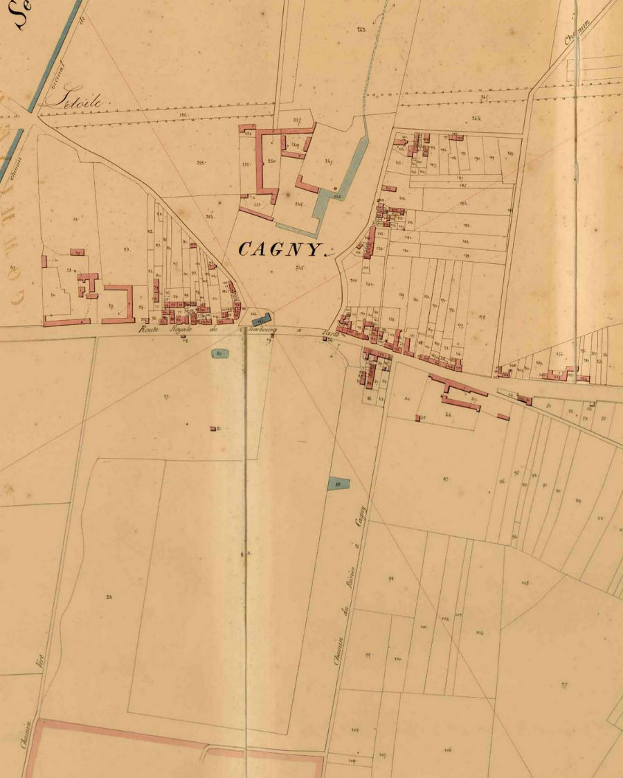 Plan cadastral 1826 Cagny