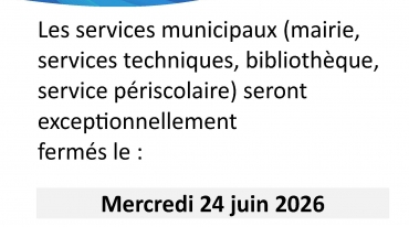 Fermeture exceptionnelle