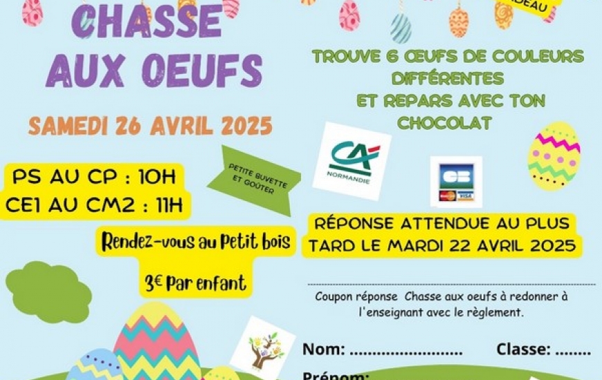 Chasse aux oeufs APE