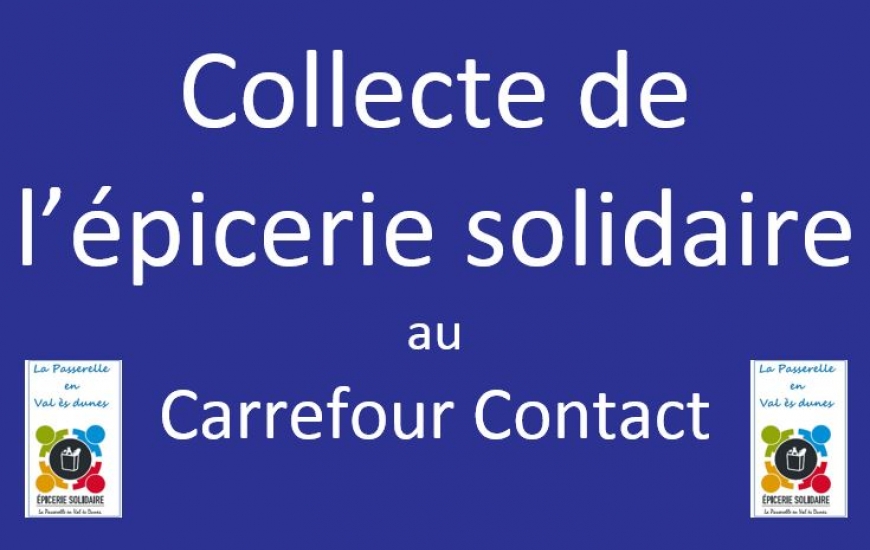 Collecte de l'épicerie solidaire