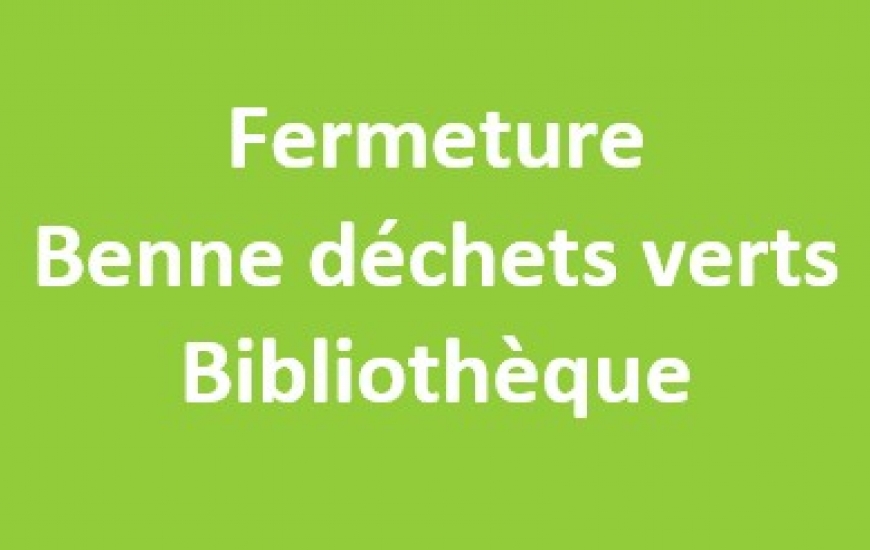Fermeture exceptionnelle Fermeture exceptionnelle