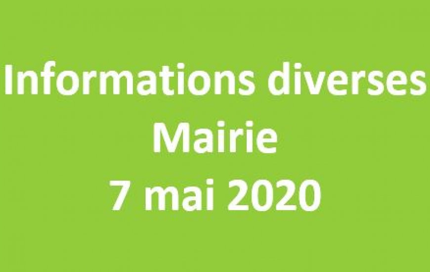 Informations diverses