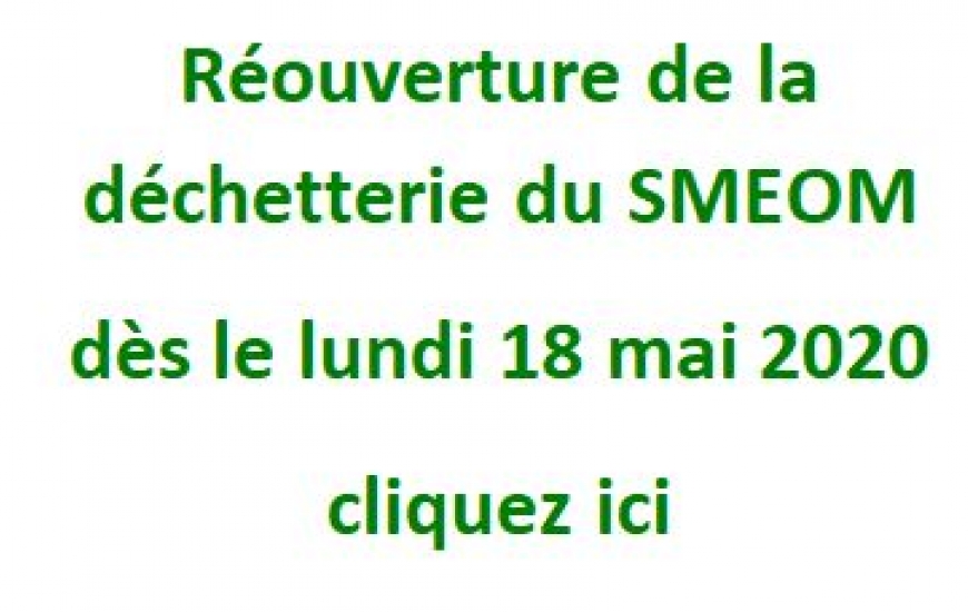 Réouverture smeom
