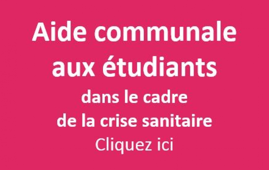 Aide communale aux étudiants