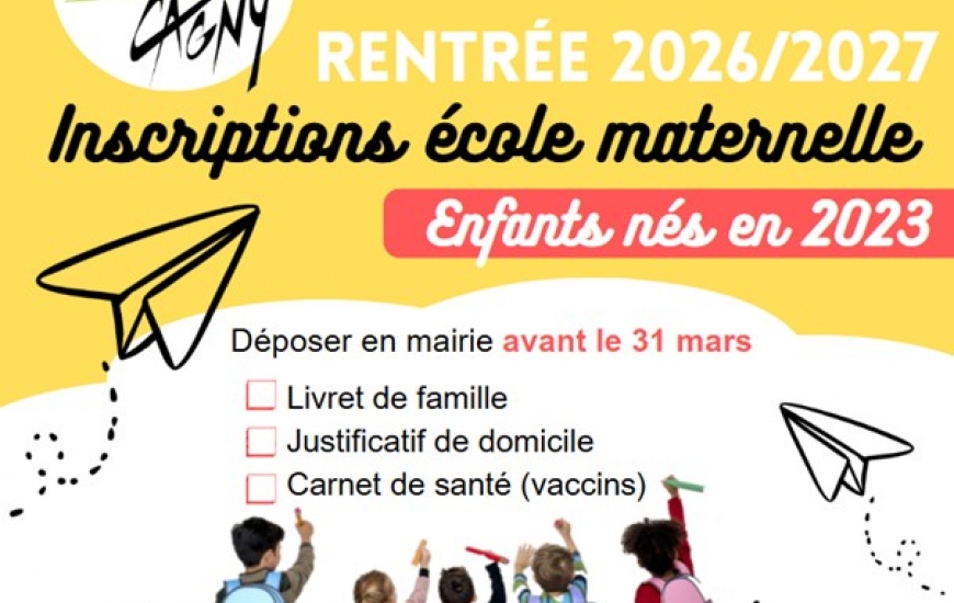 Ecole maternelle inscription