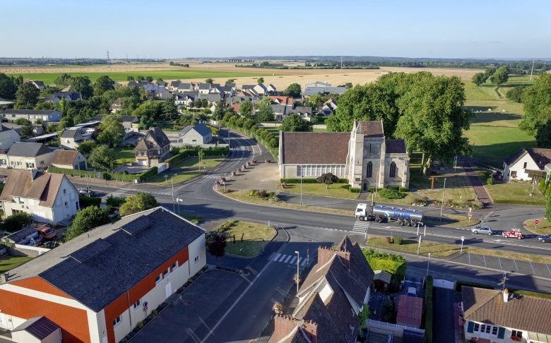 Cagny photographie aérienne par cerf-volant / Fabien Potel www.airkapture.fr