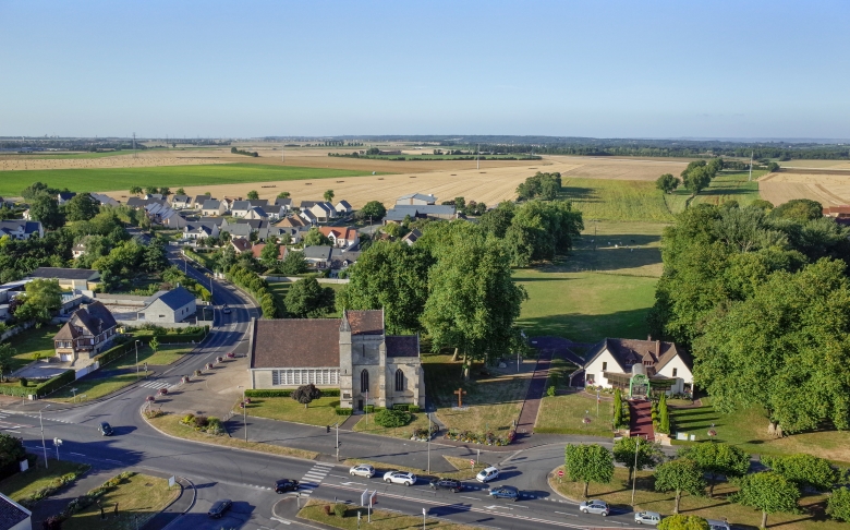 Cagny photographie aérienne par cerf-volant / Fabien Potel www.airkapture.fr