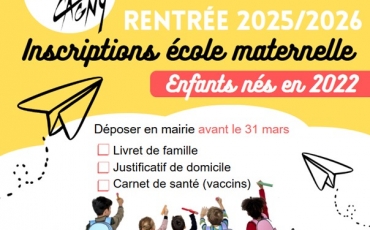 Inscription école maternelle