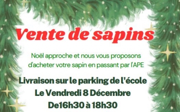 Vente de sapins