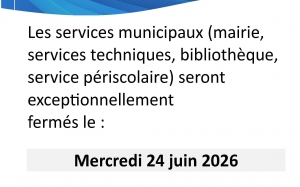 Fermeture exceptionnelle
