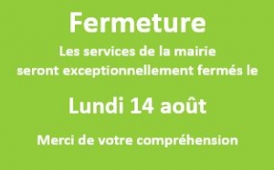 Fermeture mairie